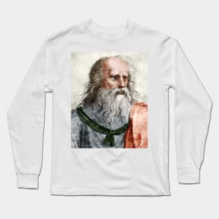 Plato (c.428 BC-c.347 BC) (C011/8419) Long Sleeve T-Shirt